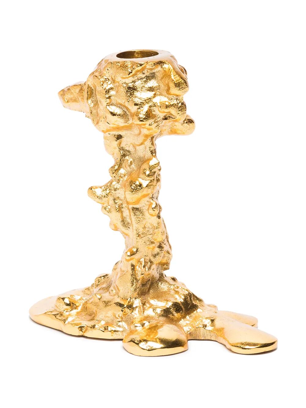 Drip candle holder gold S