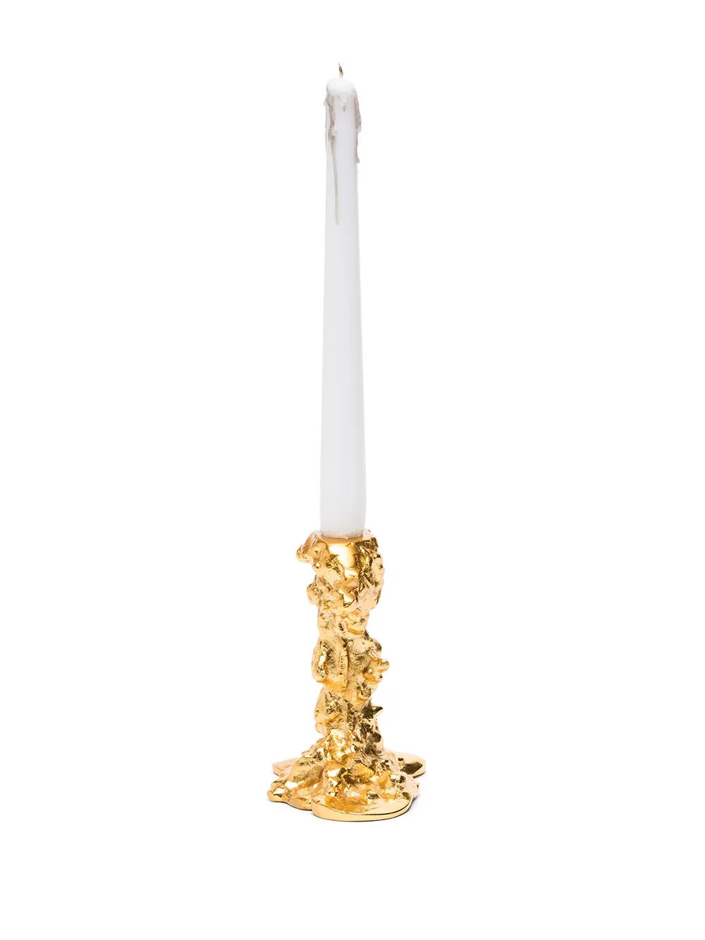 Drip candle holder gold S