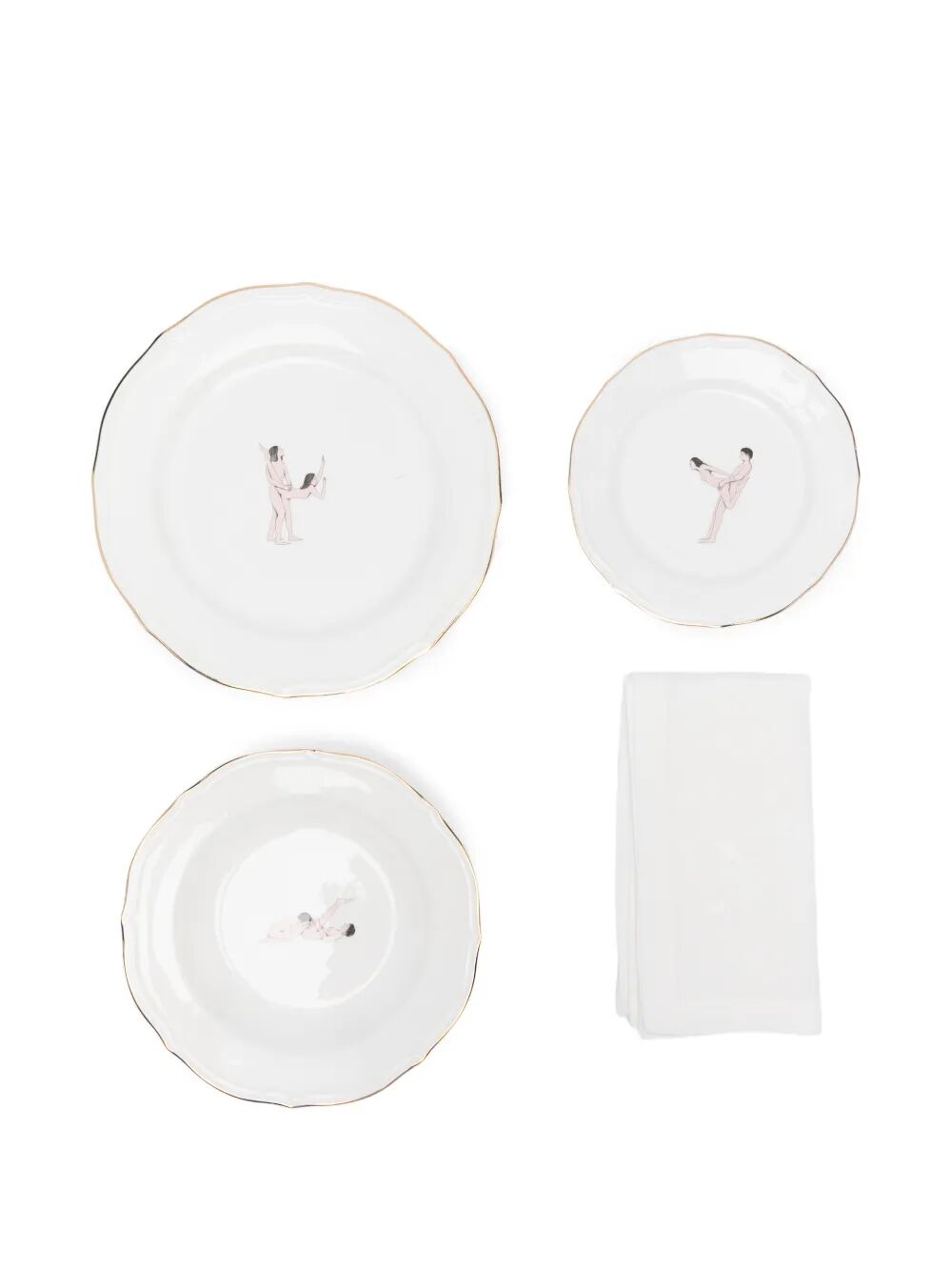 SET 3 PIATTI  “SEIKANTAI5271"+ TOVAGLIOLO INGATED