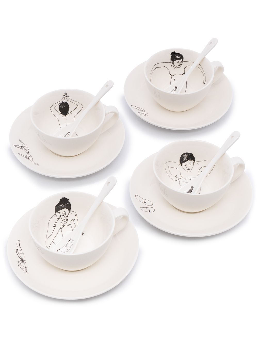 undressed teaset set 4