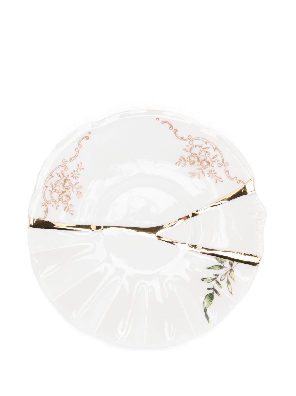 SET DA TE CON TAZZA E PIATTINO IN PORCELLANA E ORO "KINTSUGI" #3