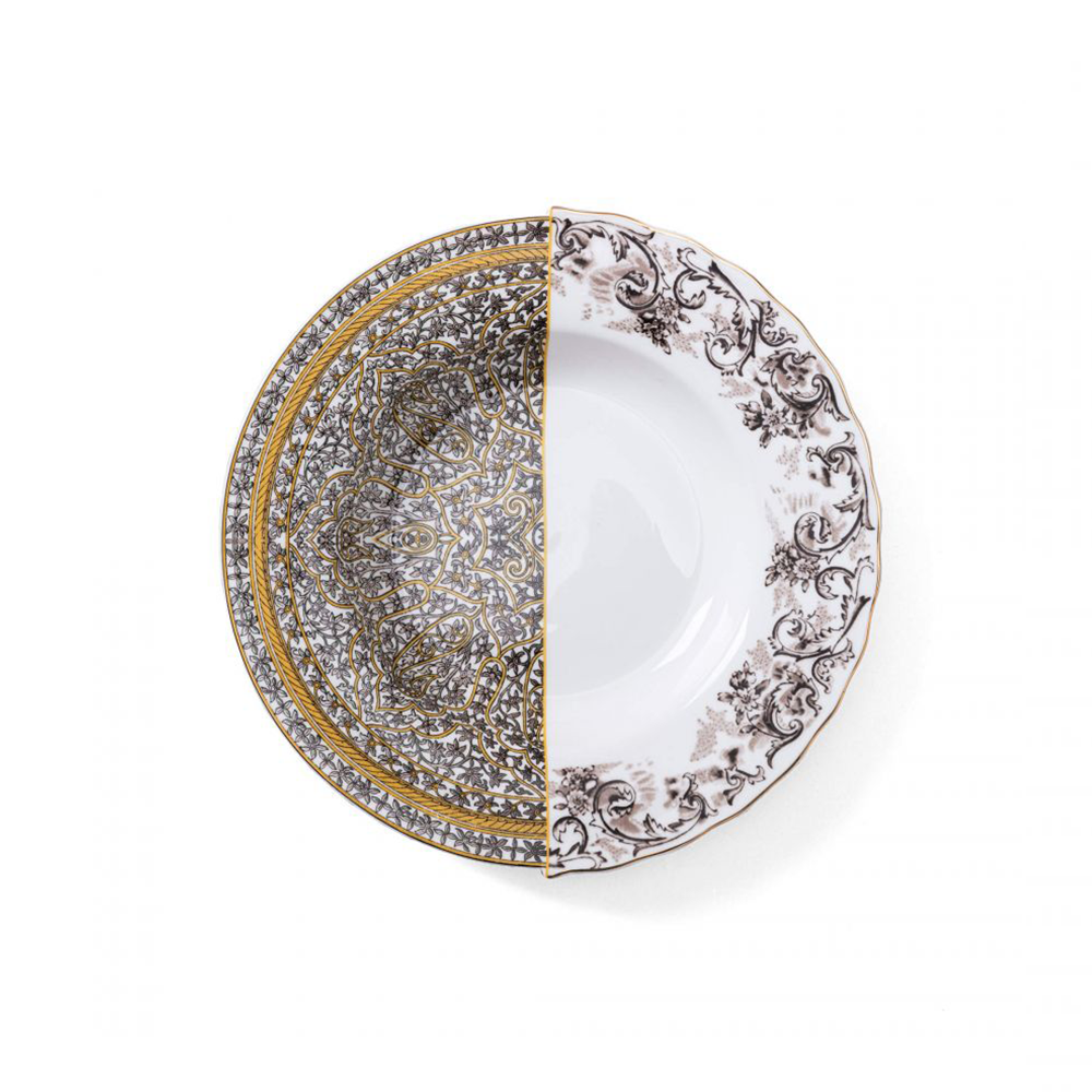 PIATTO FONDO IN PORCELLANA "HYBRID-AGROHA"