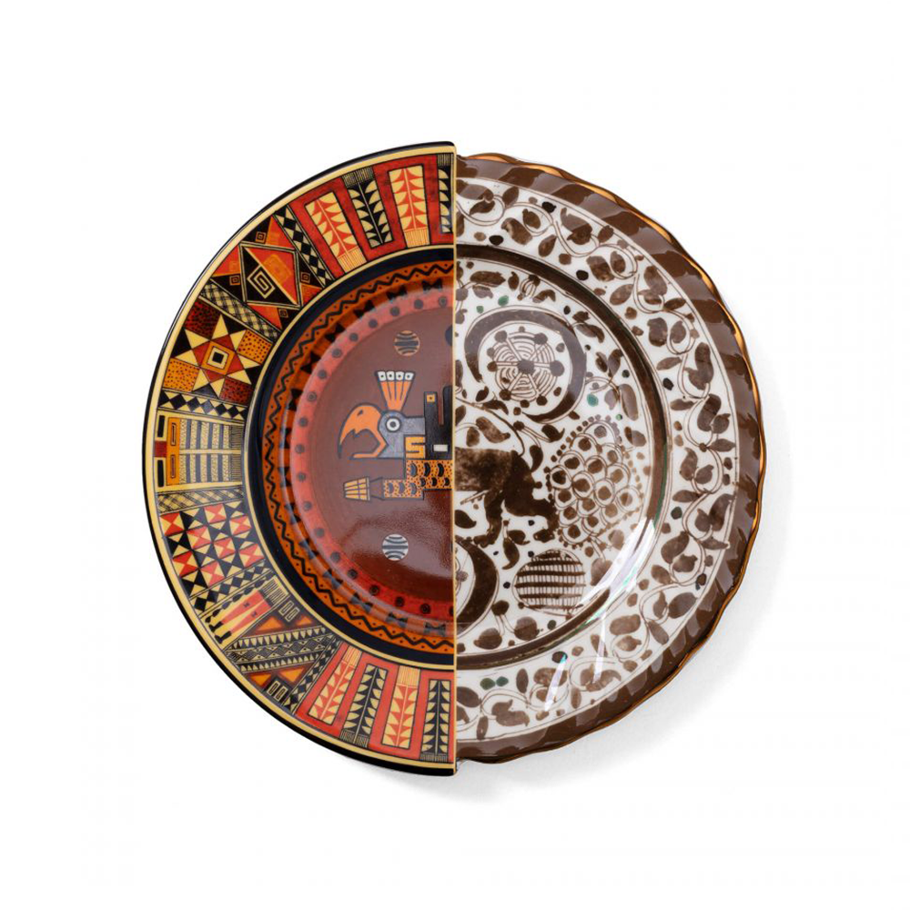 PIATTO PIANO IN PORCELLANA "HYBRID-MITLA"