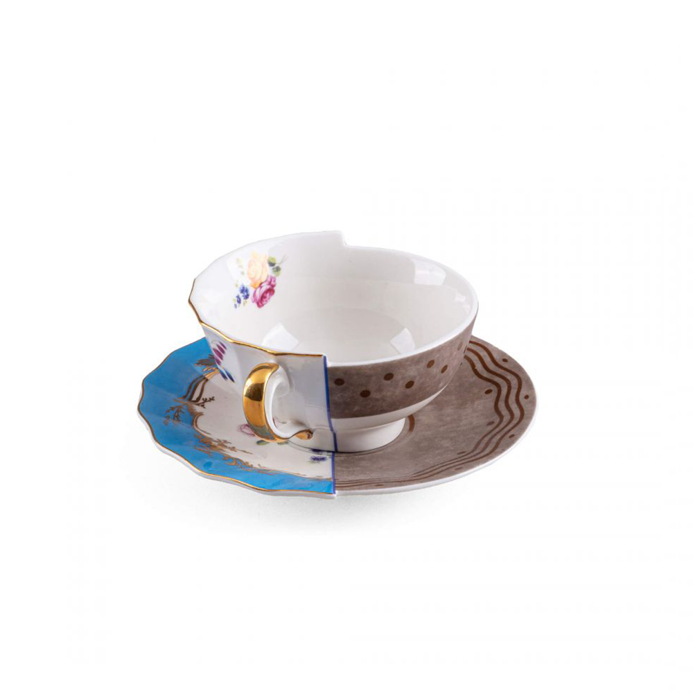 TAZZA DA TÈ CON PIATTINO "HYBRID-KERMA"