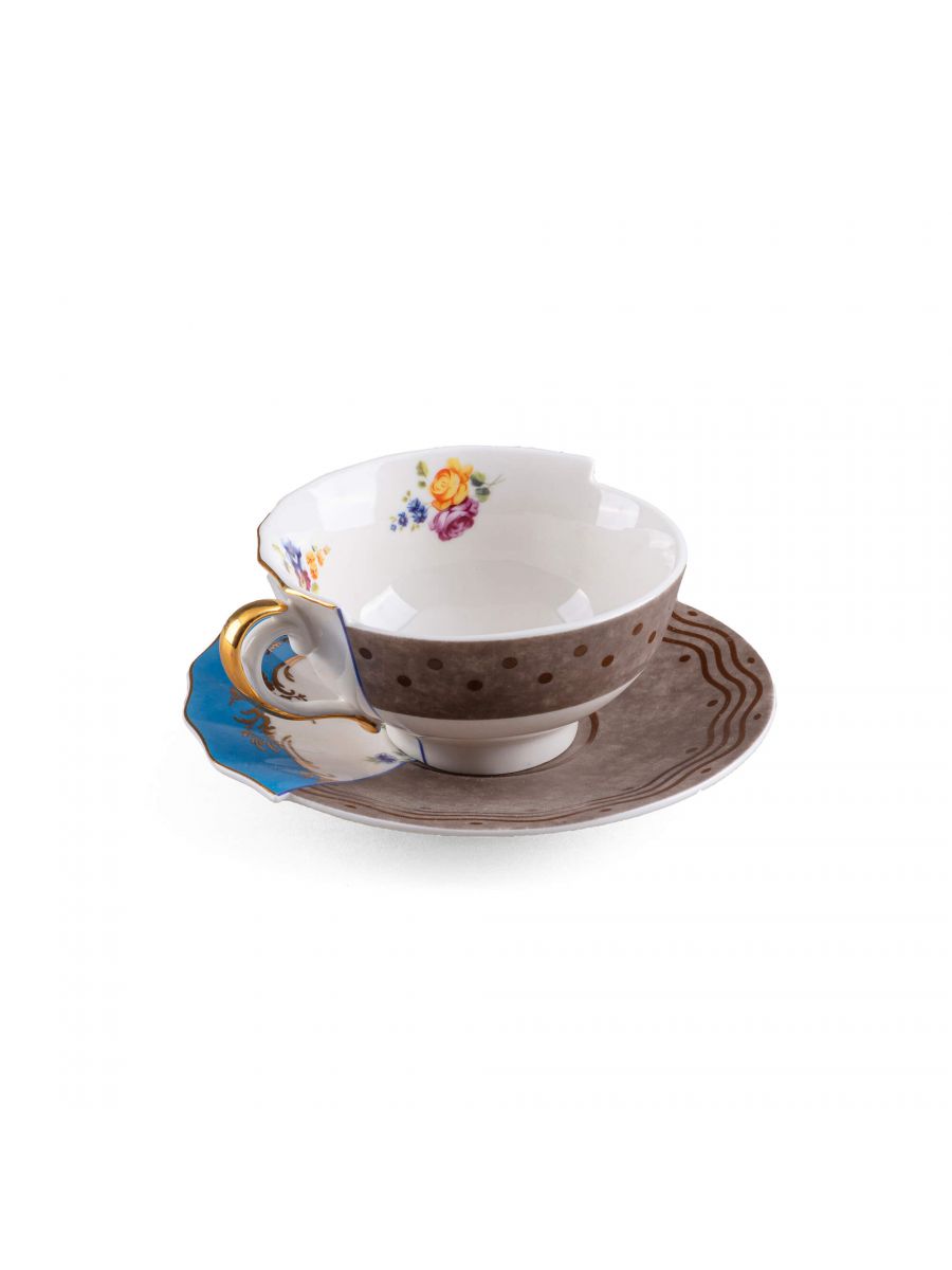 TAZZA DA TÈ CON PIATTINO "HYBRID-KERMA"