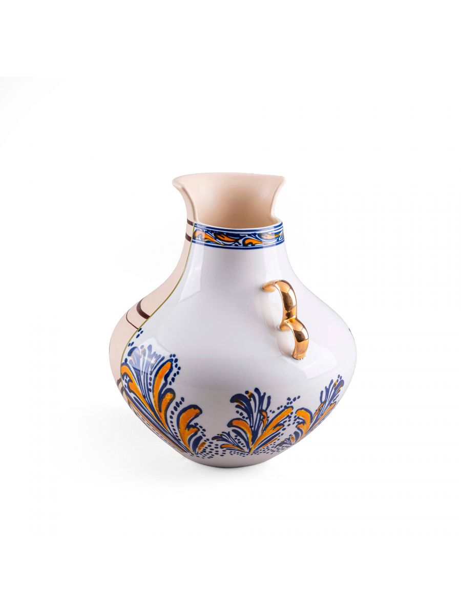 VASO IN PORCELLANA "HYBRID-NAZCA" ø cm. 22,5 h.25