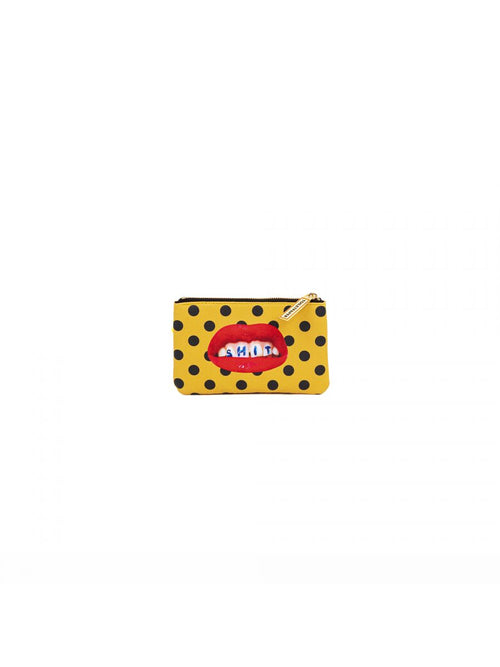 ASTUCCIO IN PU STAMPATO "TOILETPAPER" Cm. 15,5x9,5 - SHIT