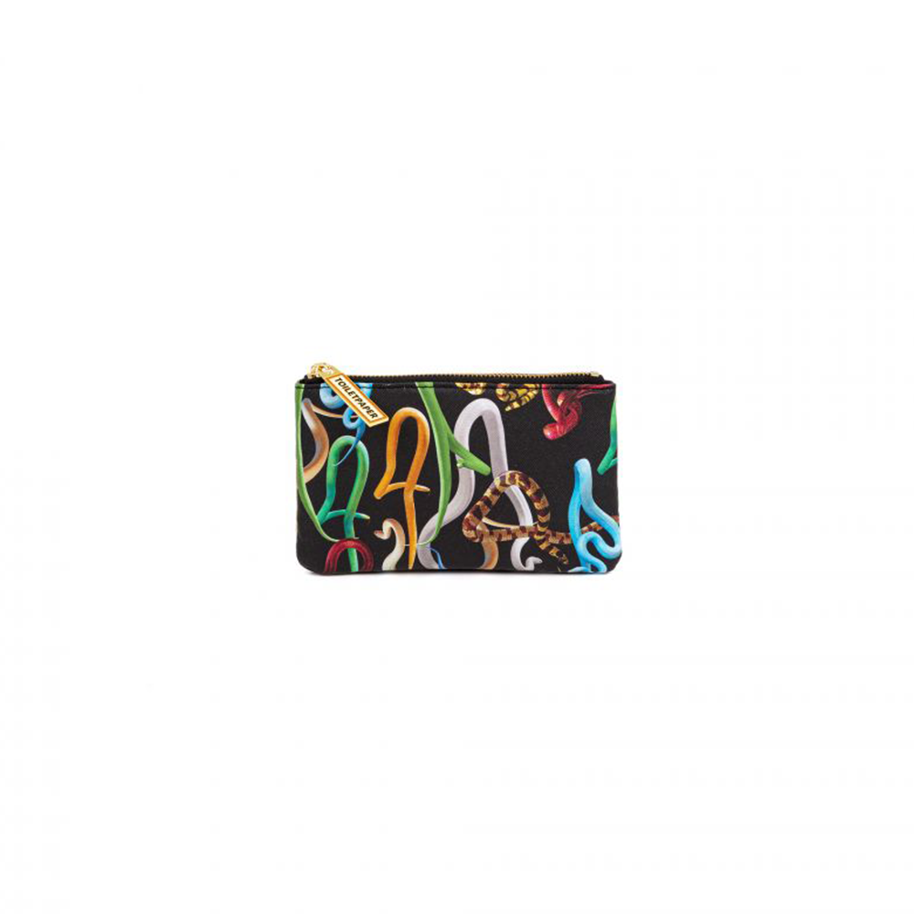 ASTUCCIO IN PU STAMPATO "TOILETPAPER" Cm. 15,5x9,5 - SNAKES