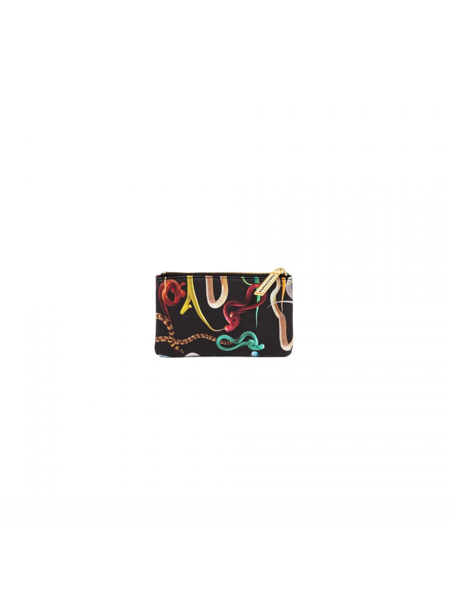 ASTUCCIO IN PU STAMPATO "TOILETPAPER" Cm. 15,5x9,5 - SNAKES