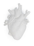 HEART SHAPED PORCELAIN BOX .
