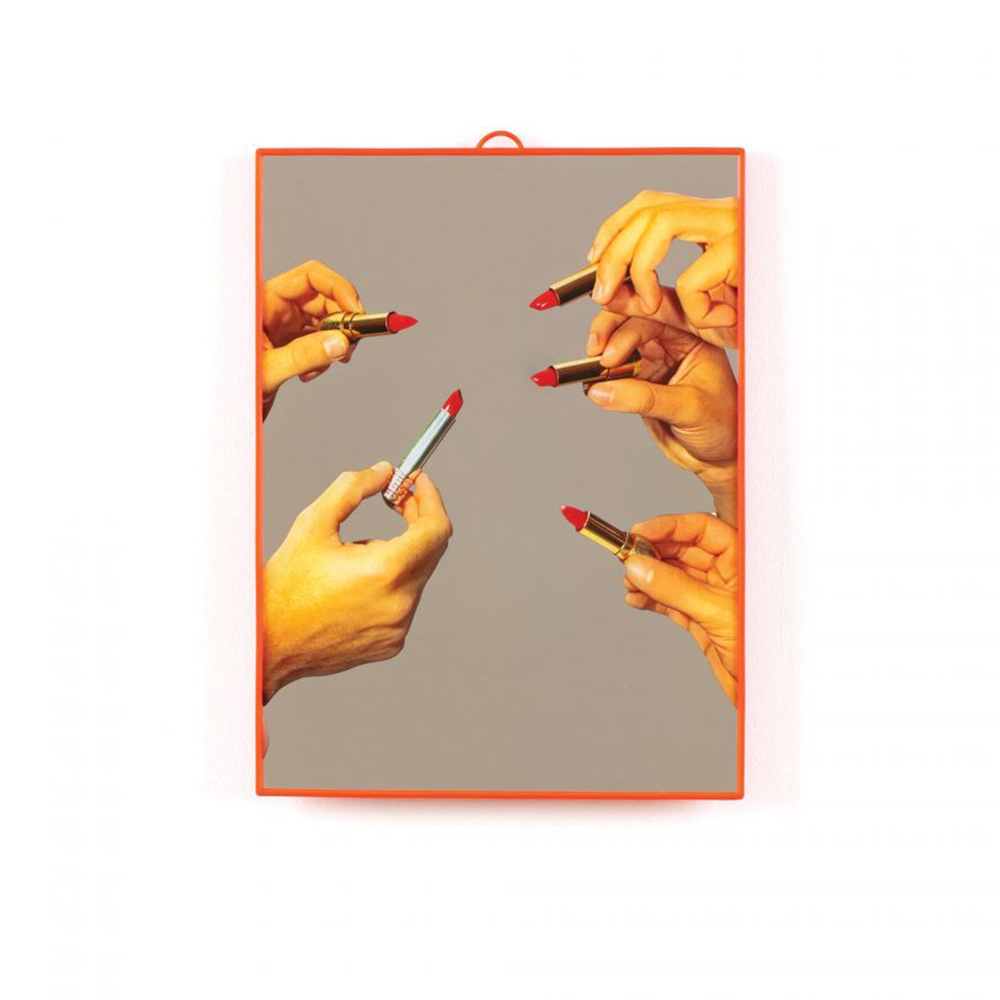 SPECCHIO "TOILETPAPER" Cm.22,5x29,5 - LIPSTICK