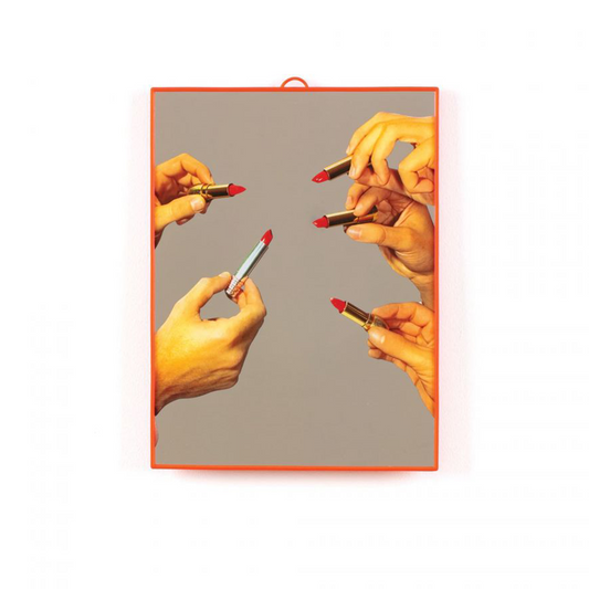 SPECCHIO "TOILETPAPER" Cm.22,5x29,5 - LIPSTICK