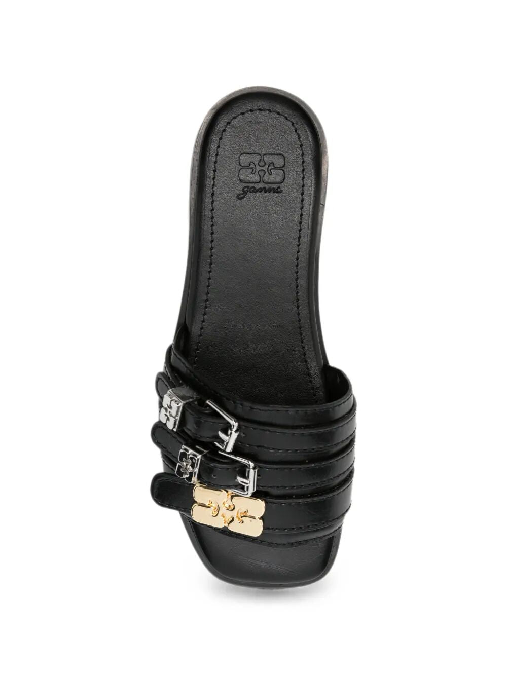 Butterfly Buckle Slide Sandals