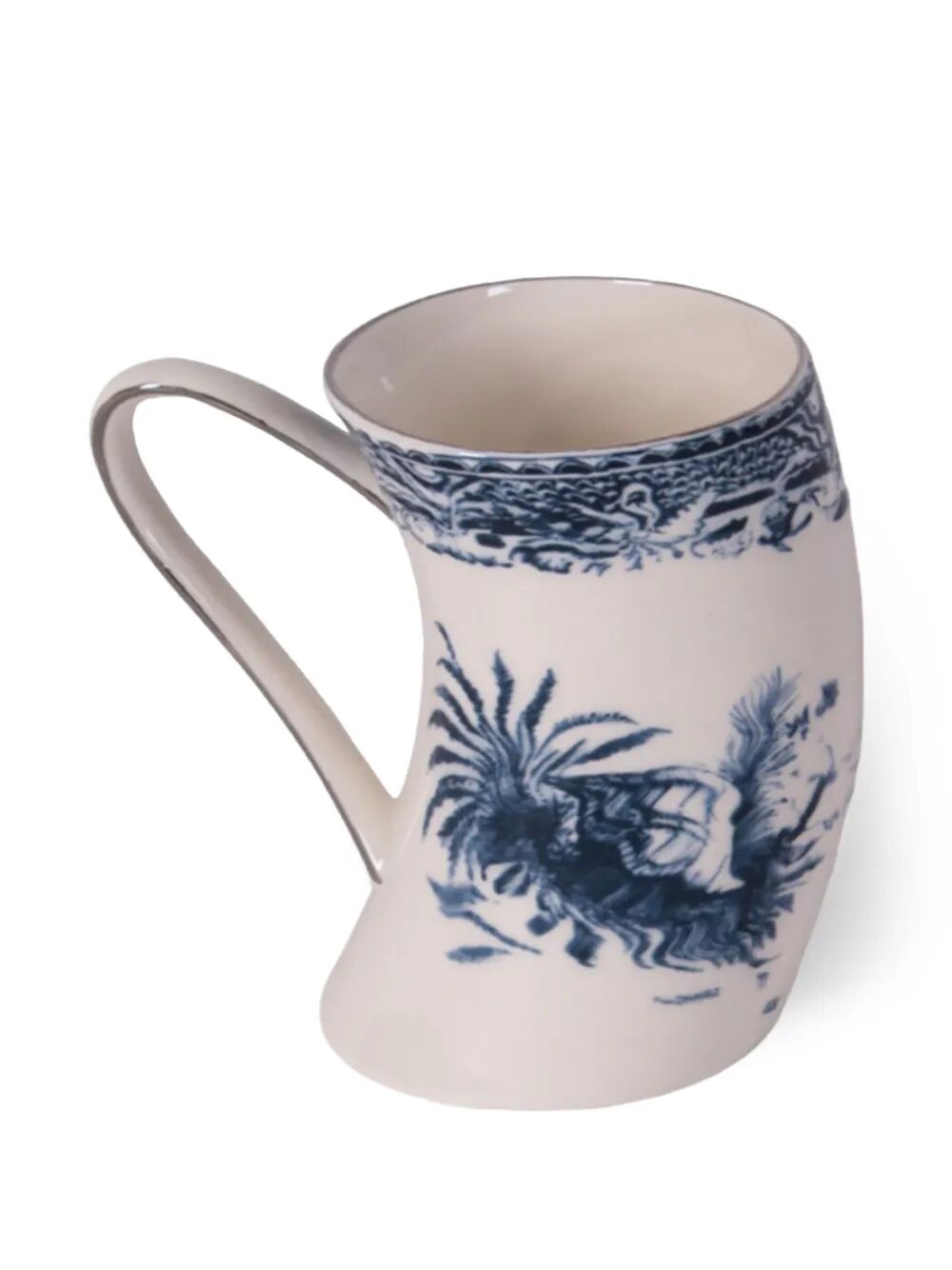 TAZZA IN PORCELLANA "CLASSIC ON ACID" ENGLAND SHELLS Cm 11,5x7,5x10,5