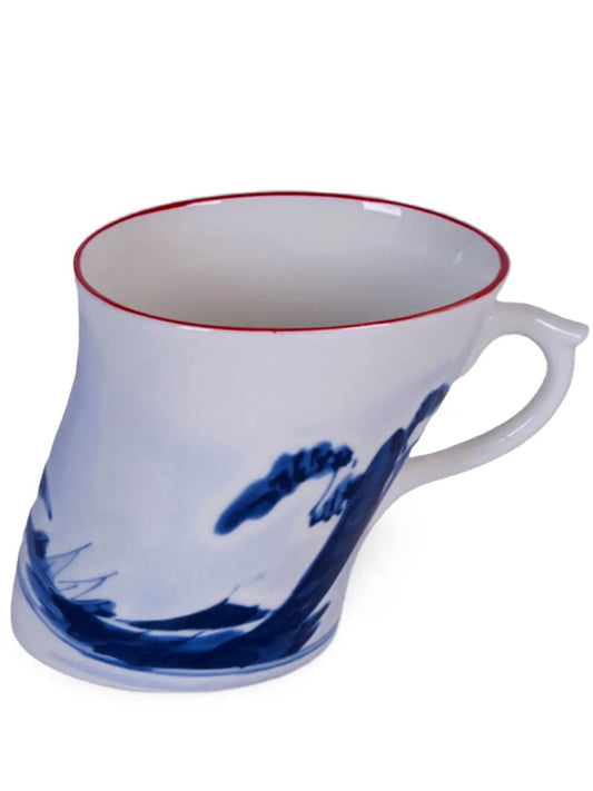 TAZZA IN PORCELLANA "CLASSIC ON ACID" KESHIKI Cm 12x8,8x9,5