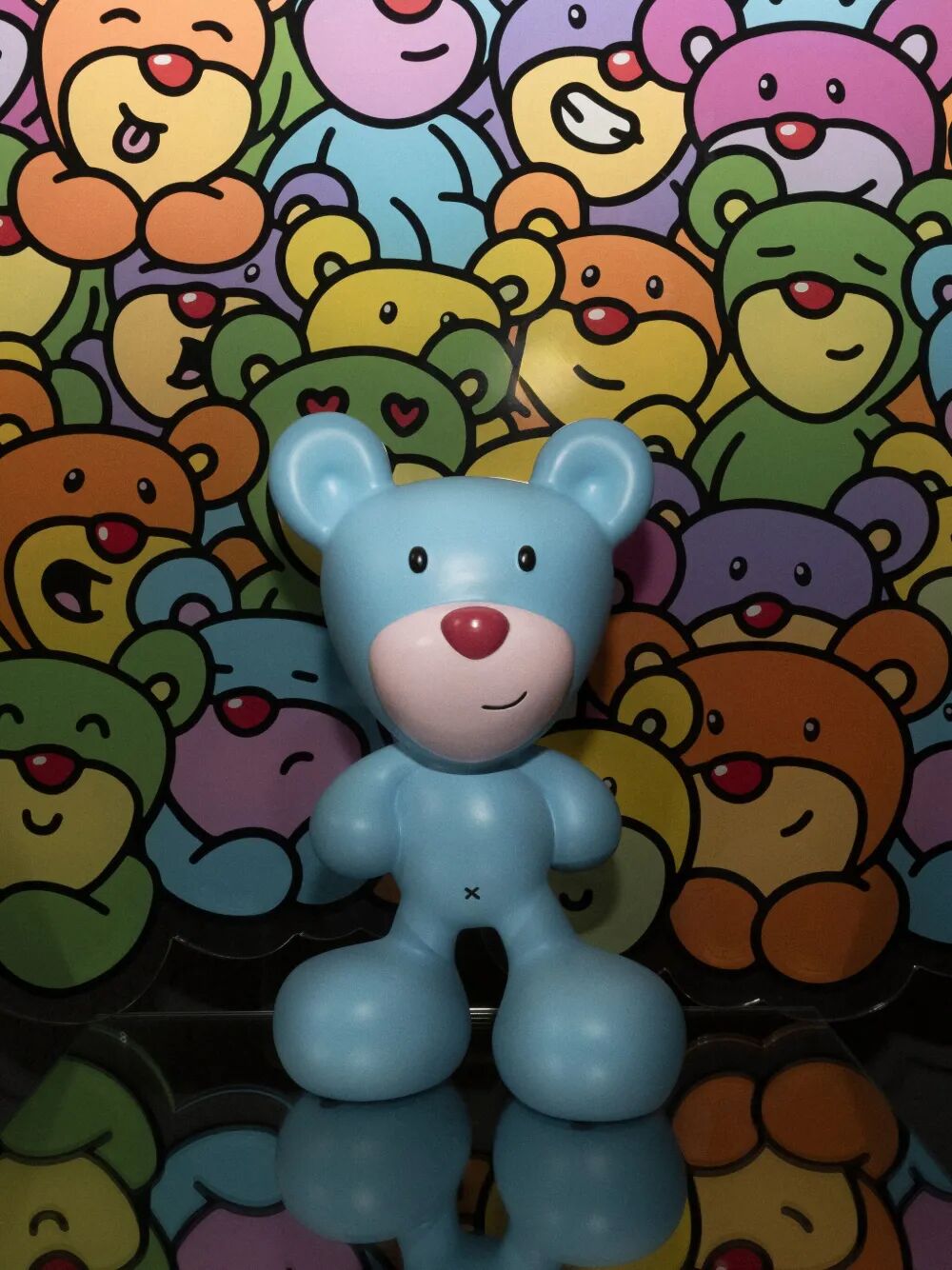 oggetto decorativo in resina blue bear