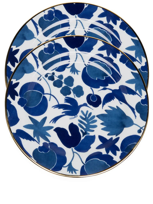 DESSERTPLATES SET OF 2 PORCELAIN