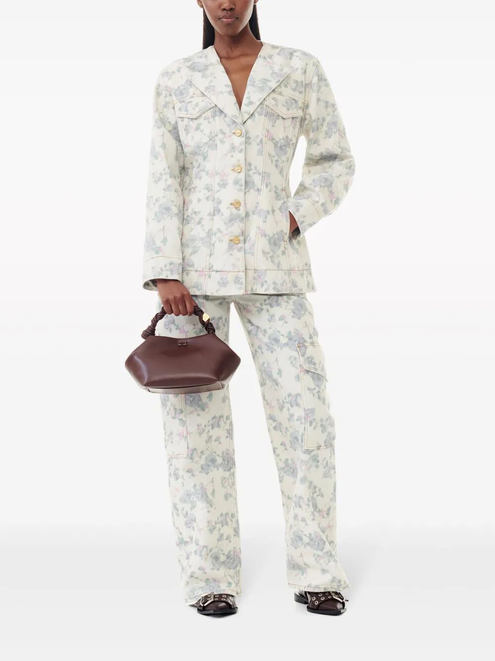 Ganni Bou Bag Small Grained