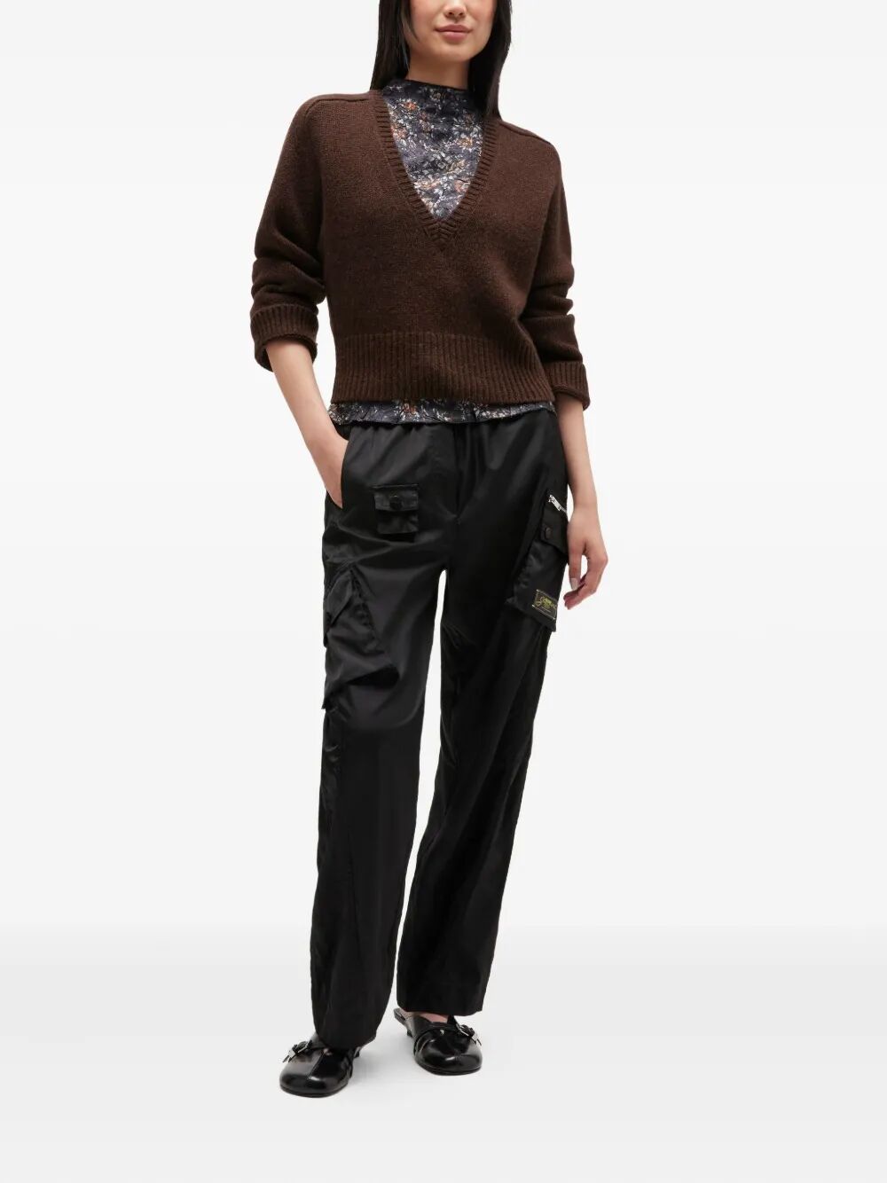 Wool Yak Mix Deep V-neck