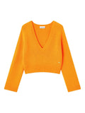 Chunky Cashmere Deep V-Neck