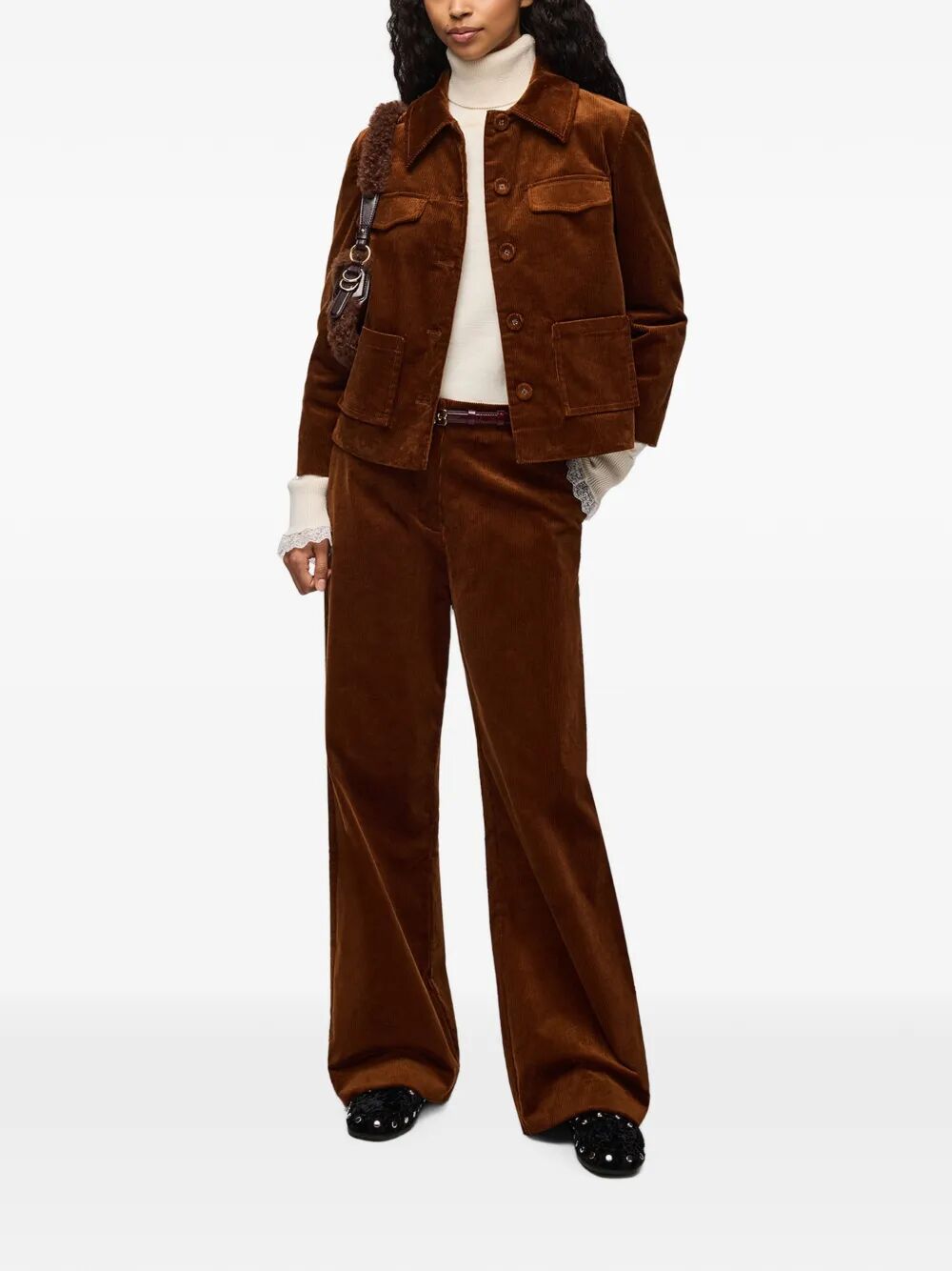 Corduroy Low Crotch Pants