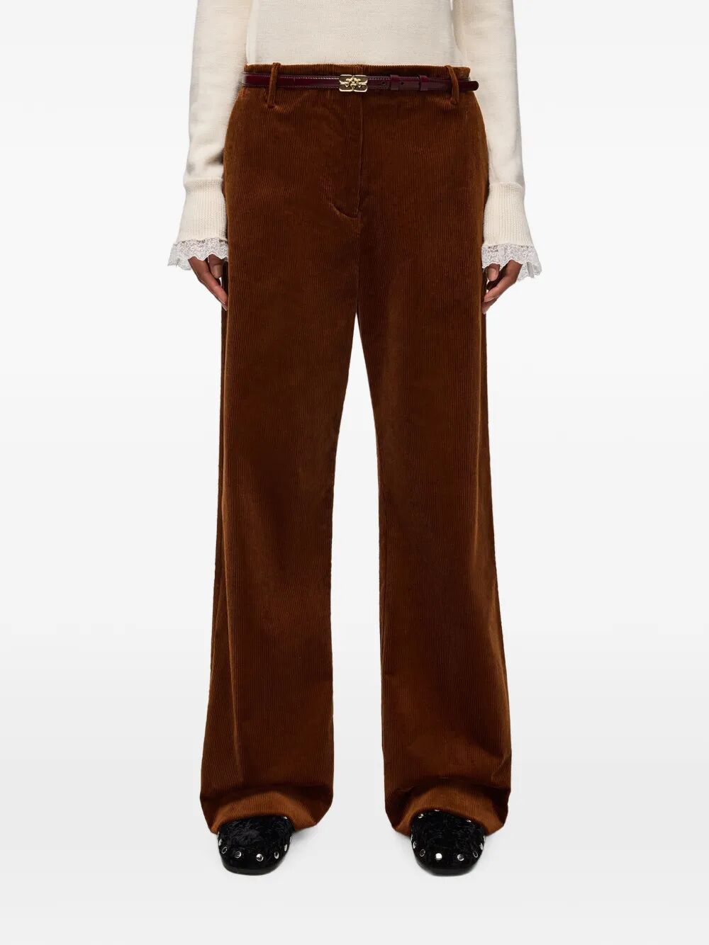 Corduroy Low Crotch Pants