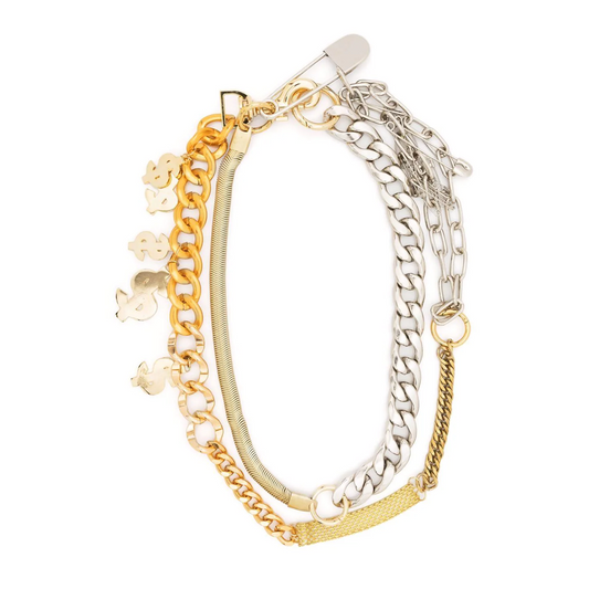 MIXED LONG CHAIN NECKLACE