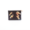BUSTA COSMESI IN PU STAMPATO "TOILETPAPER" Cm. 21x15,5 - LIPSTICK BLACK