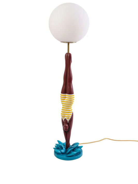 DIVER LAMPADA GIALLA cm 19 x h. 94 | 7,4`` x h.37`