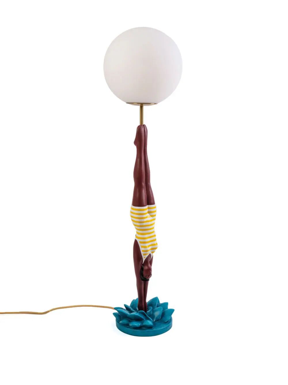 DIVER LAMPADA GIALLA cm 19 x h. 94 | 7,4`` x h.37`