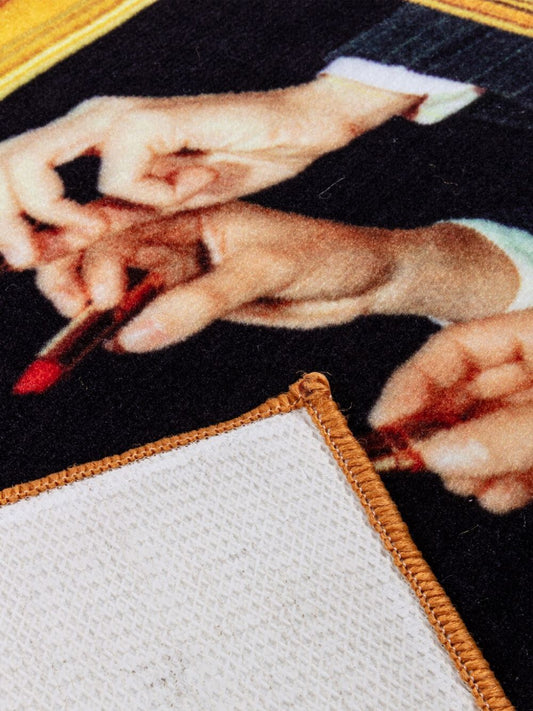 MAT LIPSTICK BLACK TOILETPAPER CM 60X90