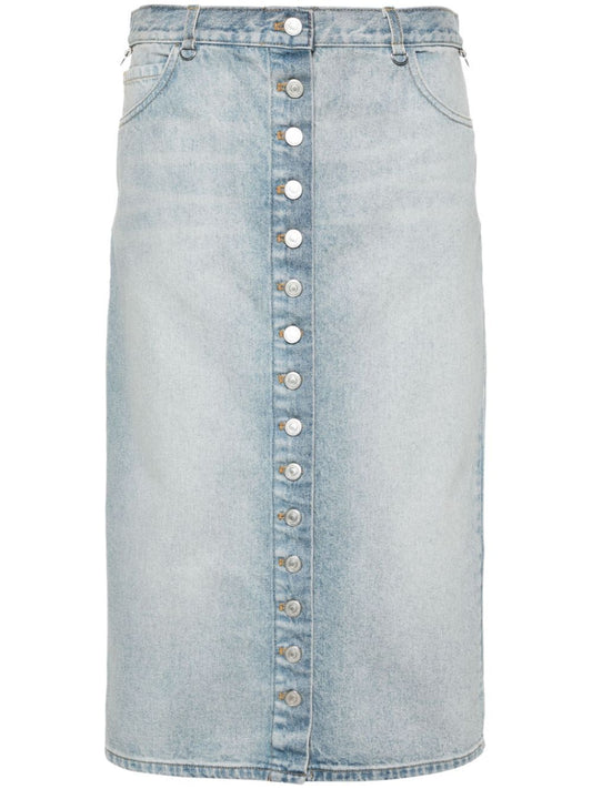 MULTIFLEX BLUE DENIM SKIRT