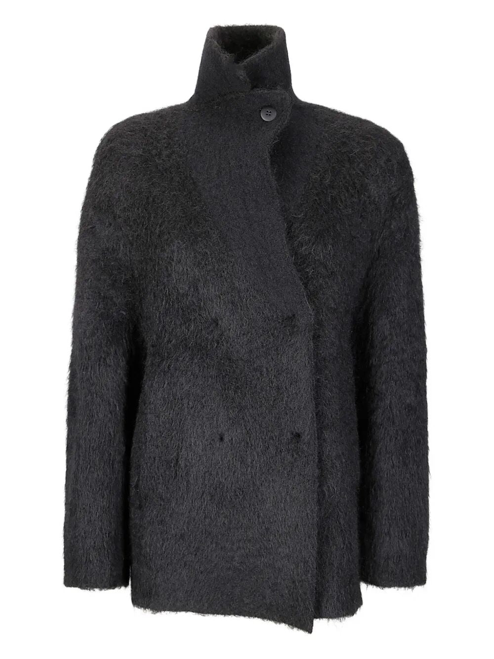 double breast fur jacket