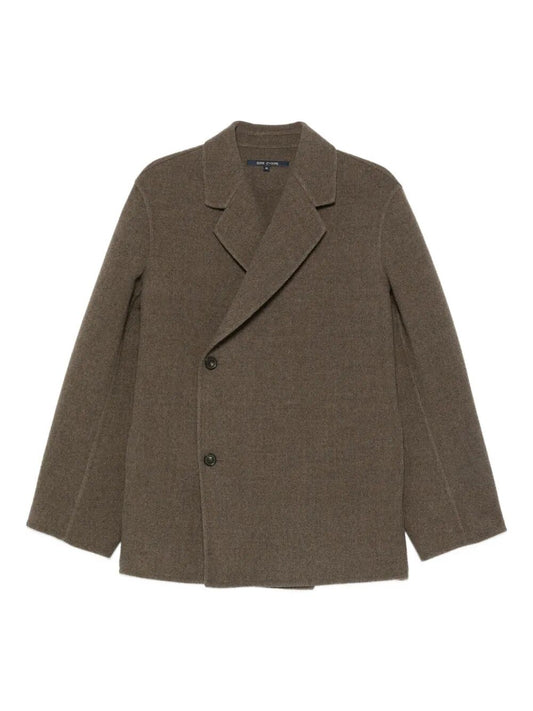 Asymmetrical button up jacket