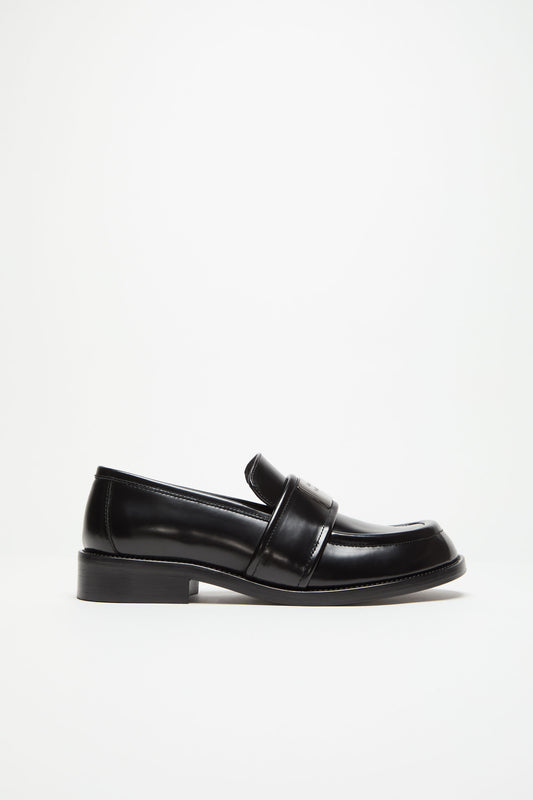 BRUSHED LEATHER LOAFERS