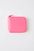 LOGO PRINT LEATHER ZIP AROUND WALLET
