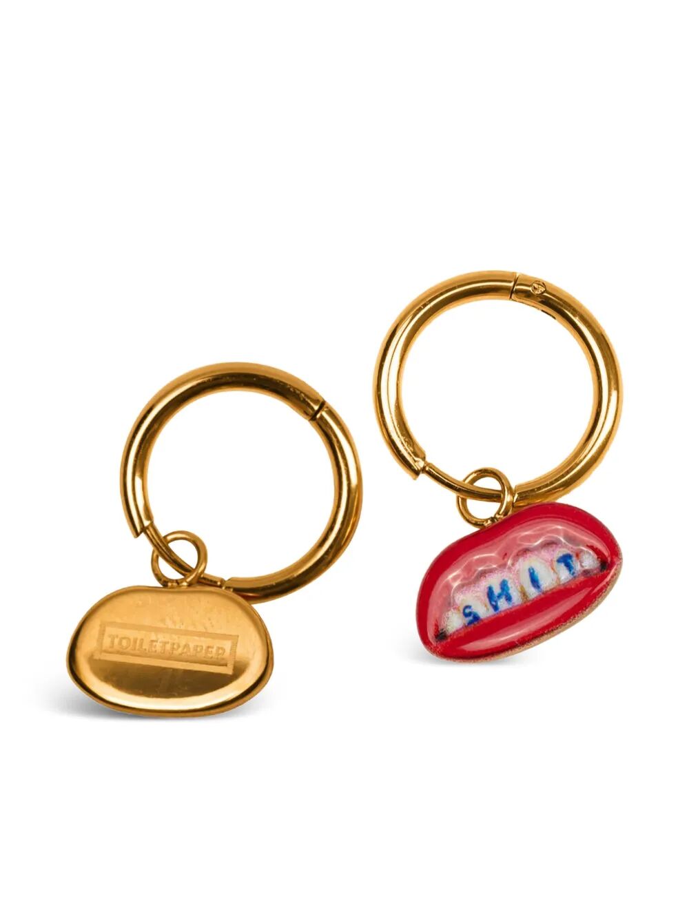 ORECCHINI PENDENTI "TOILETPAPER" SHIT