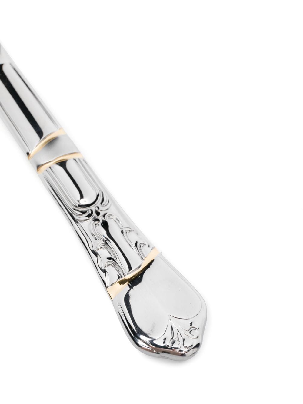 Set 4 posate in acciaio e oro