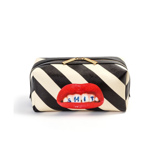 Wash bag - striped shit