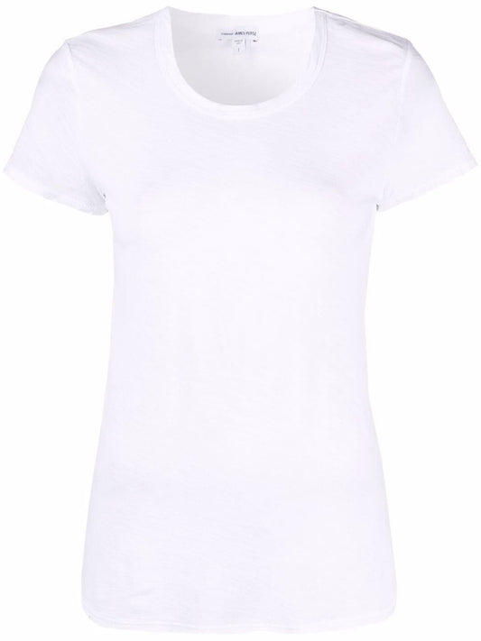 Sheer Slub Crew Neck Tee