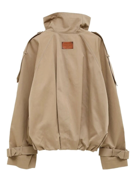 Giacca trench cropped