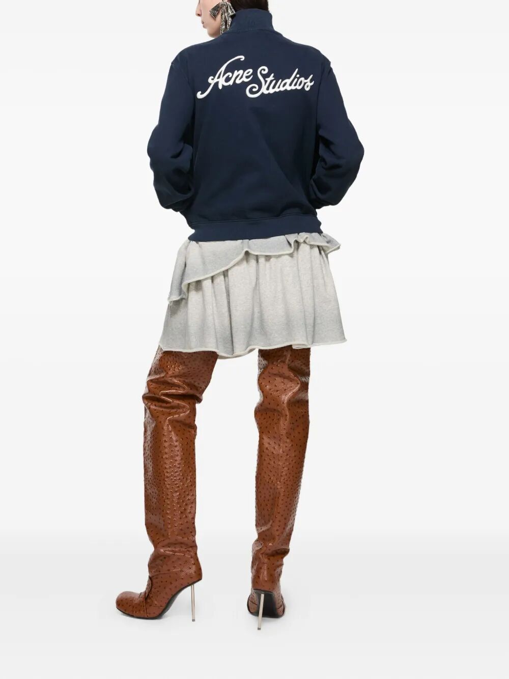 Felpa con zip e cappuccio