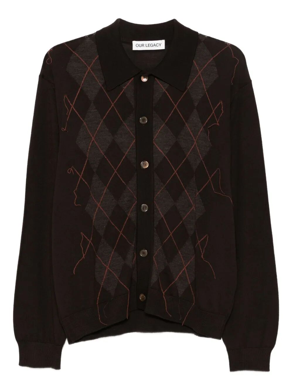 Maglione polo a bottoni