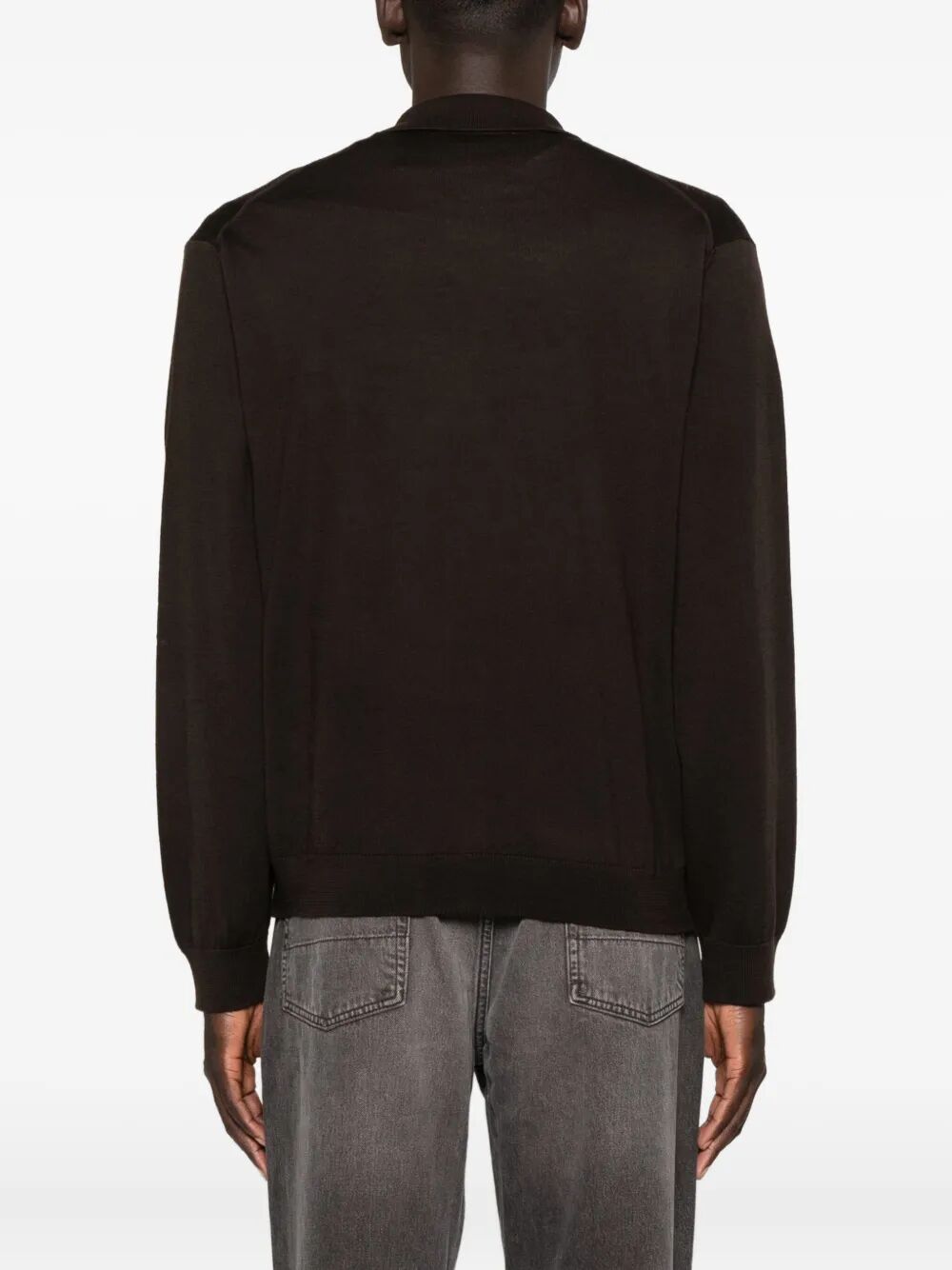 Maglione polo a bottoni
