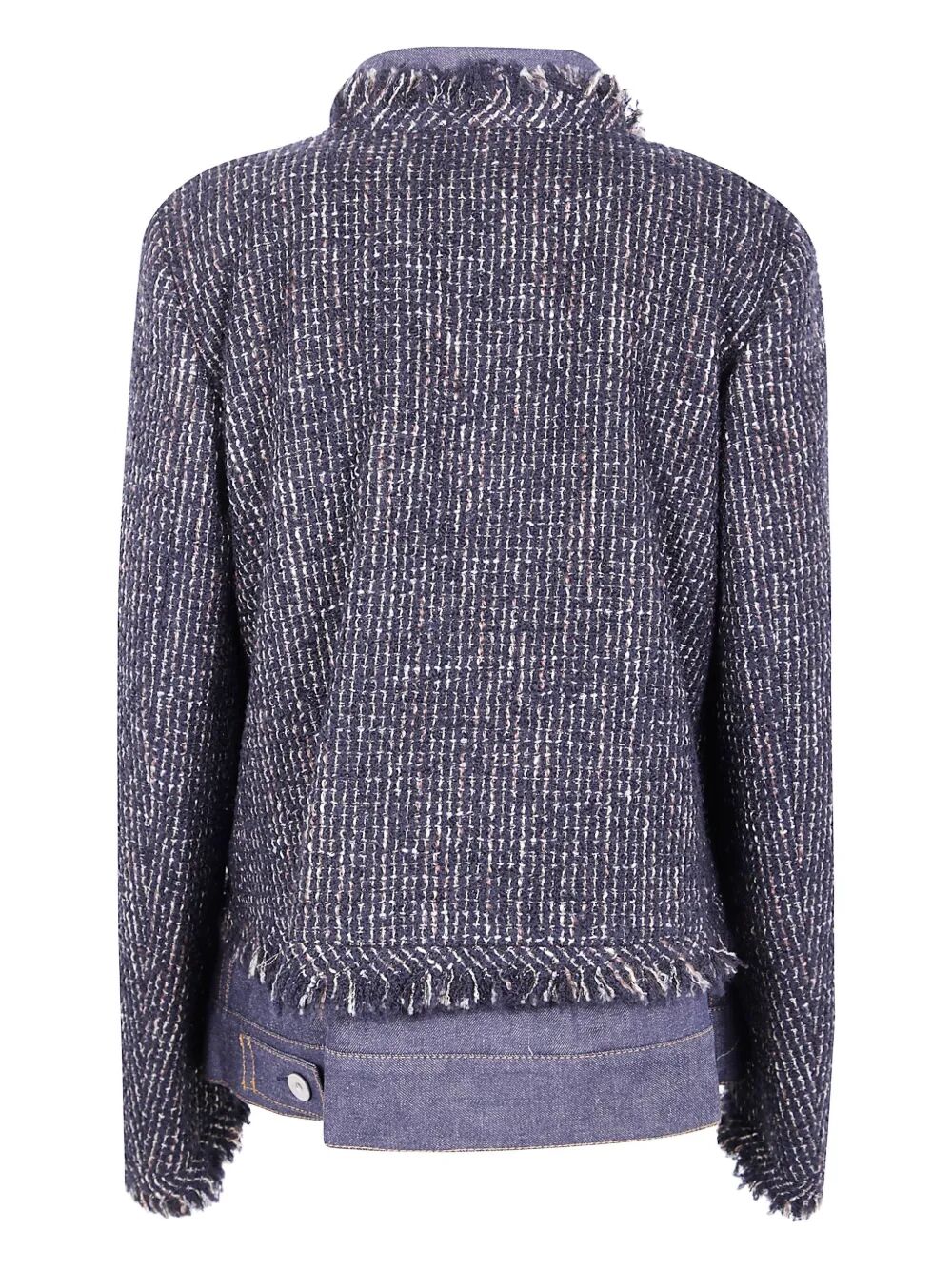 Giacca tweed e denim