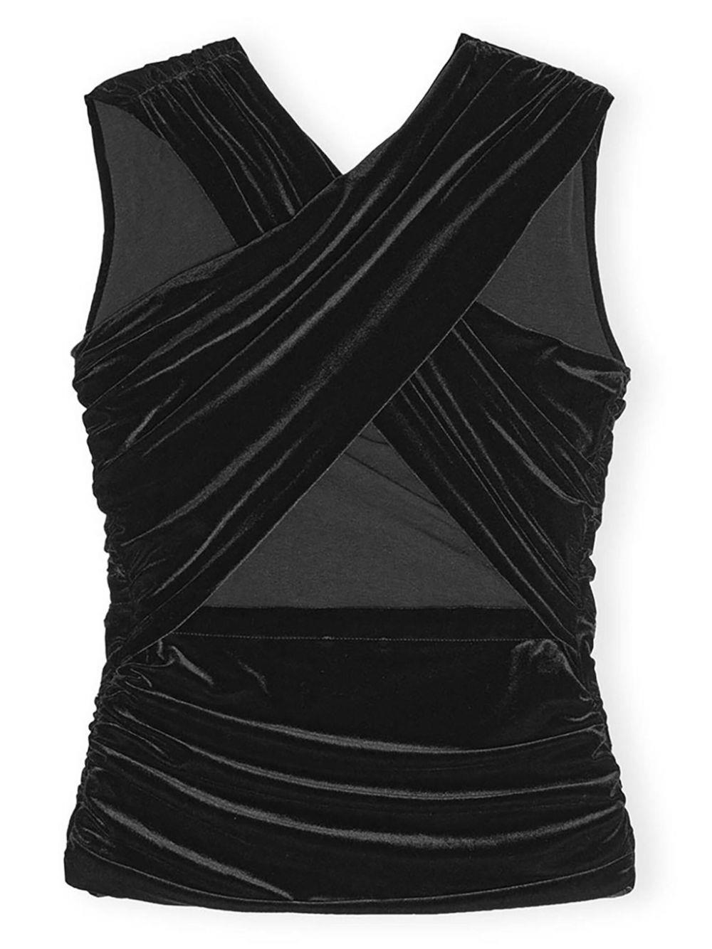 TOP IN VELLUTO LISCIO