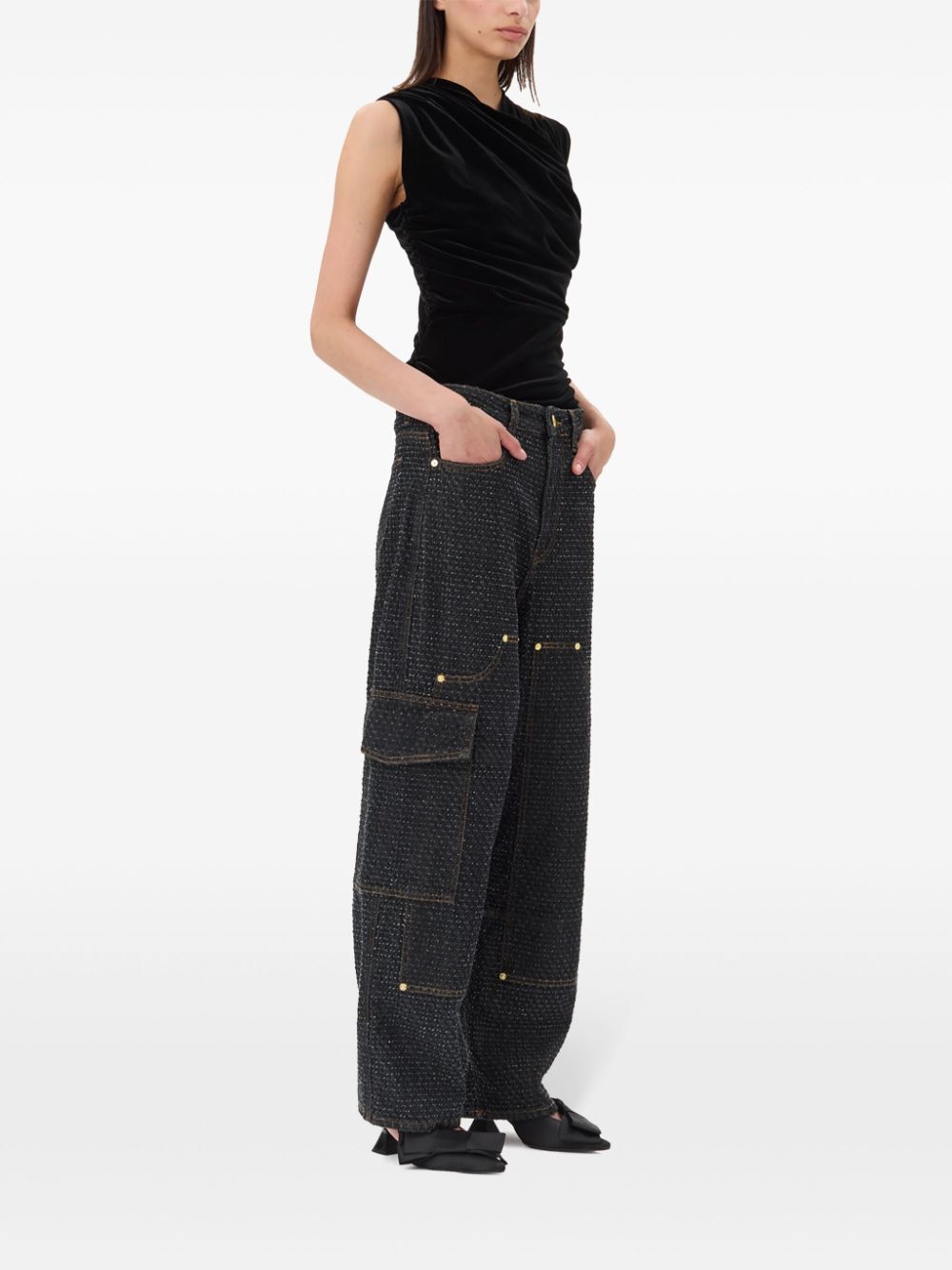 TOP IN VELLUTO LISCIO