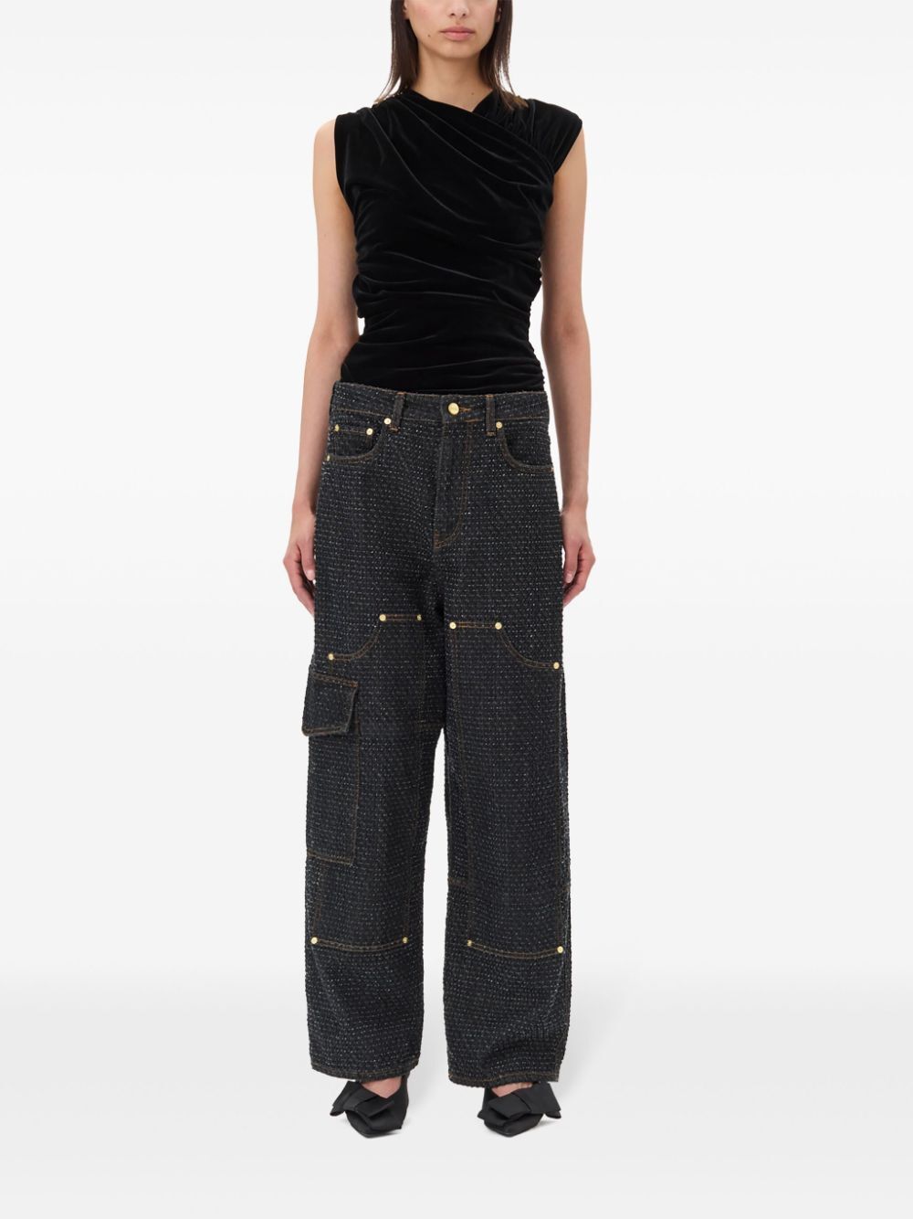 TOP IN VELLUTO LISCIO