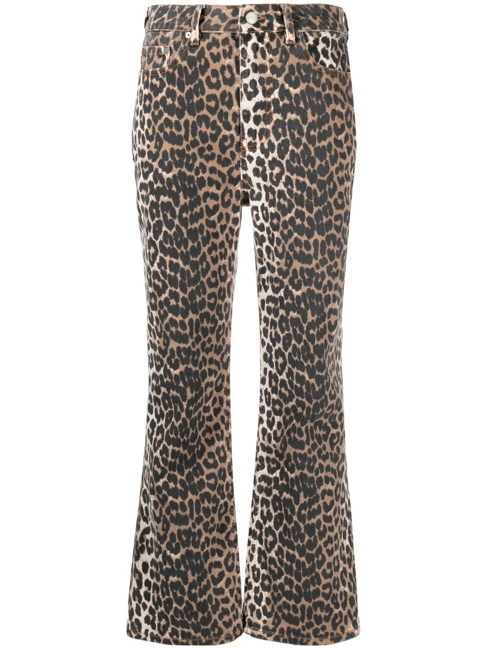 Print Denim Betzy Cropped