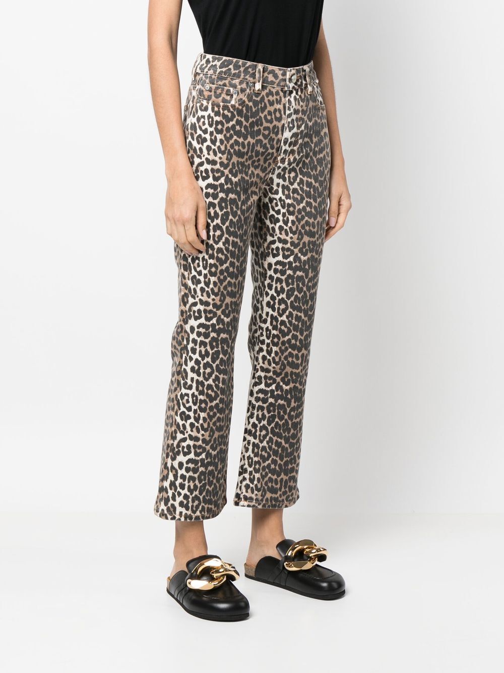 Print Denim Betzy Cropped